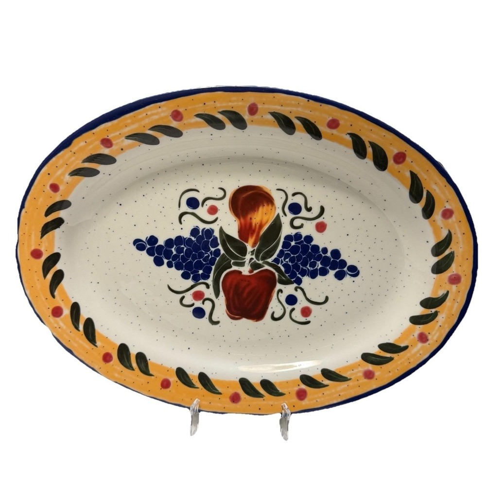 Buffalo China Large‎ Ceramic Oval Serving Platter Restaurant Ware 15" 2422NB